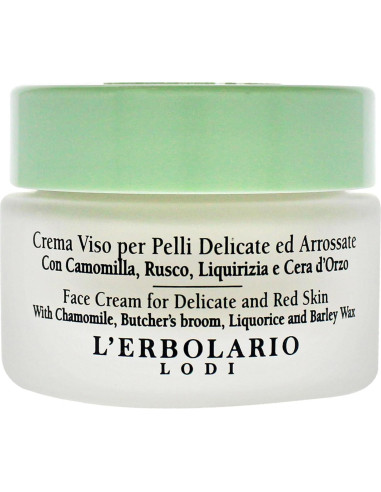 Crema Facial L'Erbolario 30g para Piel Delicada y Roja