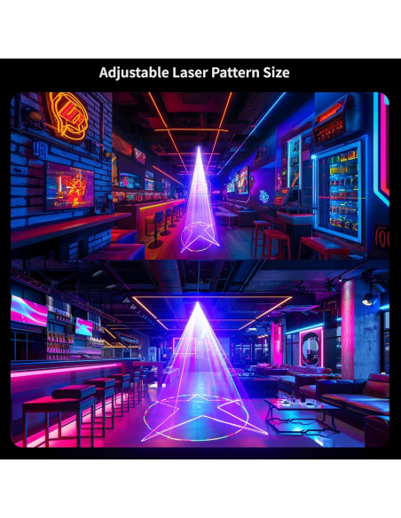 Luces Láser DJ SALA LM-003 Proyector RGB 3D para Fiesta