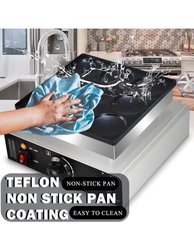 Mini Máquina de Pancakes AEYDJXMER 9 Huecos 950W Acero Inoxidable