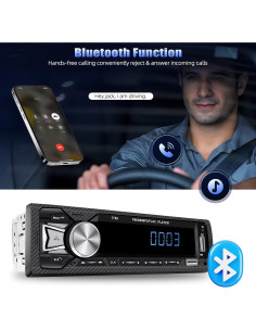 Receptor de Audio para Coche AMprime A3100US5 Bluetooth MP3 2