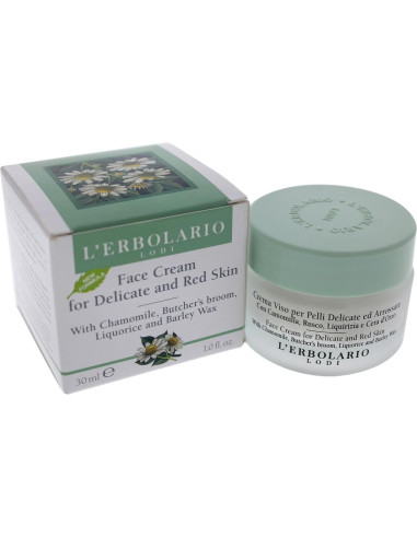 Crema Facial L'Erbolario 30g para Piel Delicada y Roja