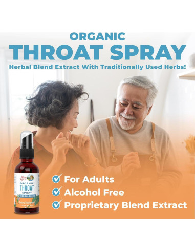 Spray Orgánico para la Garganta MaryRuth 30 ml | 4 Hierbas