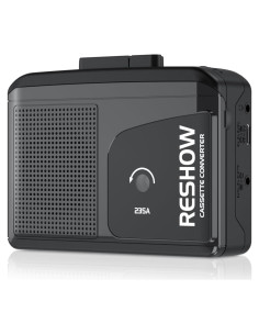 Reproductor de Cinta Cassette Portátil Reshow 235A Negro USB C