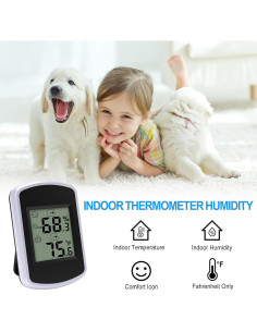 Higrómetro Termómetro Digital Urageuxy WS0042 - Interior 0-60C 2