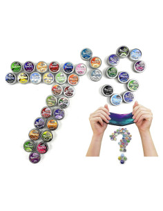 Conjunto de Regalo Sorpresa Lucky 7 Crazy Aaron - 7 Mini Latas Putty