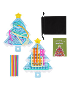 Tablero Sensorial de Silicona Jalopink 19.3x14.7cm Azul Blanco