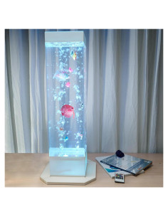 Lámpara de Burbuja Sensorial AquaCalm 80 cm - Relajación y Calma