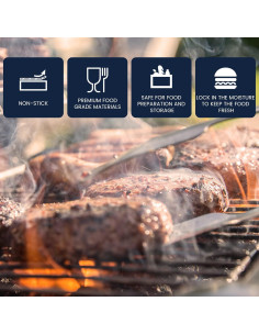 Papel para Hamburguesas Redondo Yenmoz 500 Hojas 13 cm Grado Alimenticio 2