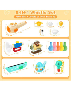 Joyreal Juguetes Sensoriales 8 en 1 para Niños 3+ Años 2