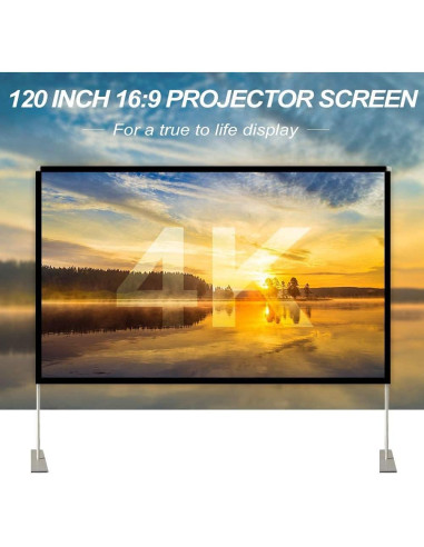 Pantalla de proyector 120" Abdtech portátil para cine en casa