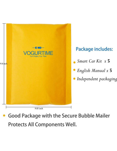 Paquete de 5 Kits de Carro Inteligente D2-5 VOGURTIME