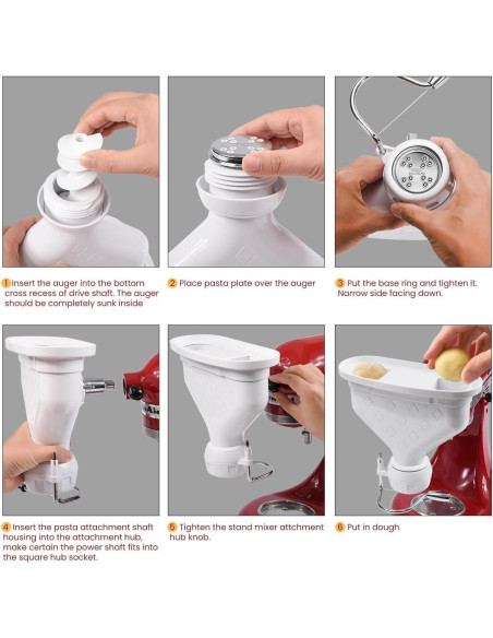 Accesorio de Pasta Kainasch para Batidora KitchenAid 6 Discos