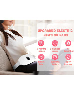 Almohadilla Calentadora Inalámbrica ZPP 3 Modos 45-65C 2