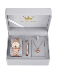 Reloj Automático OLEVS para Mujeres Esqueleto Diamante Oro Rosa 2