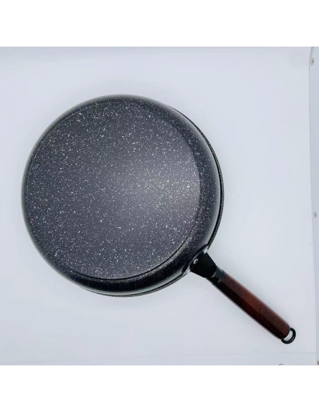 Sartén Antiadherente FJPTFENG 33 cm con Tapa de Vidrio