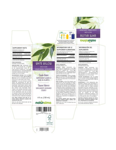 Tinte de corteza de sauce blanco Naturalma 120 ml - Suplemento herbal