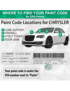 Pintura Automotriz en Spray ERA Paints PW1/SW1 - Blanco Piedra 340ml 2