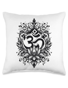 Cojín Decorativo Om 16x16 cm Om Symbol Yoga Co. Multicolor