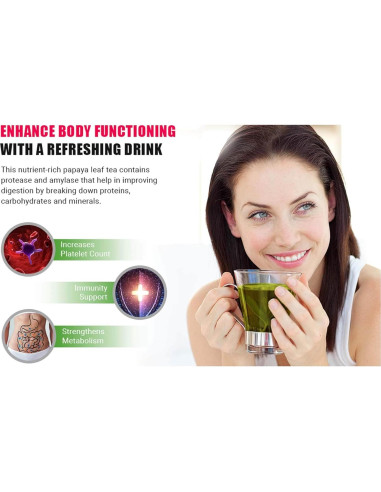 Té de Hoja de Papaya 227 Gr - Way4Organic, Hojas Secas Sueltas