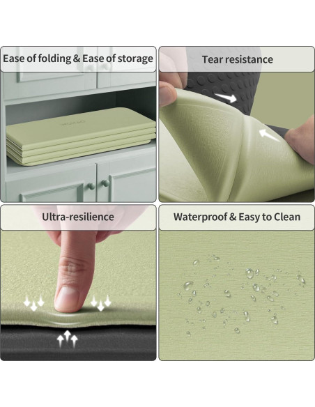 Alfombrilla de Yoga Plegable Wohao 178x61cm 12mm Antideslizante