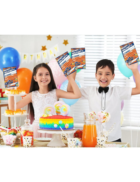 Invitaciones de Guerra de Dardos MSNOR - 30 Paquetes con Sobres