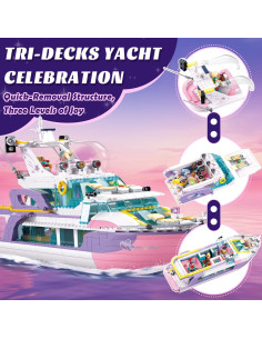 Yate Rosa de Construcción Mavo Brix 1108 PCS para Niñas 8+ 2