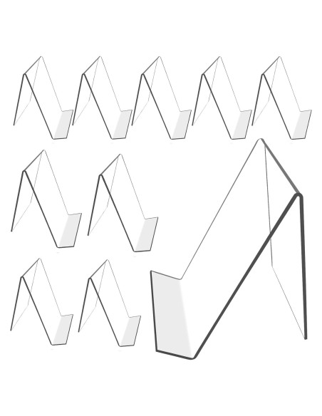 10 Soportes de Exhibición Acrílicos Bovbazo 10x10.5cm 10 Soportes de Exhibición Acrílicos Bovbazo 10x10.5cm