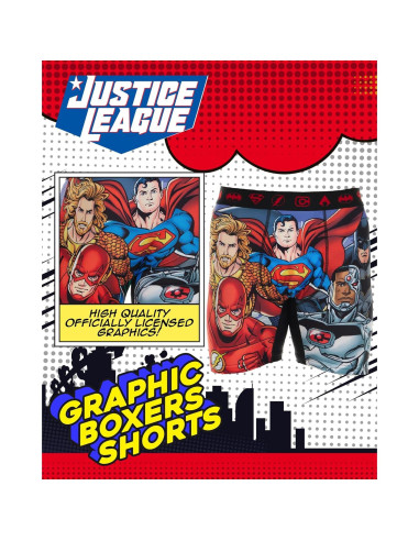 Calzoncillos Boxer Liga de la Justicia COCO BRANDS - 1 Paquete