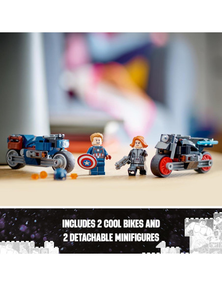 LEGO Marvel Motocicletas Viuda Negra y Capitán América 76260 LEGO Marvel Motocicletas Viuda Negra y Capitán América 76260
