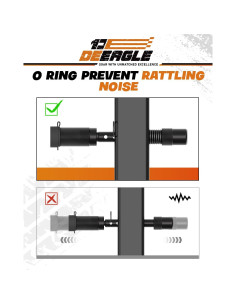 Enganche de bola DEEAGLE 2" con bloqueo, 3402.9 kg 2