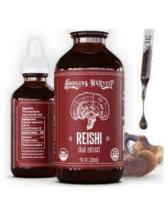 Tintura Orgánica de Reishi Hodgins Harvest 118 ml Doble Extracto