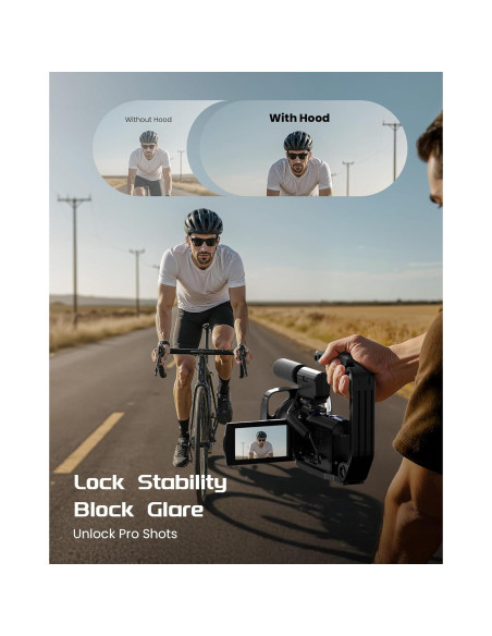 Cámara de Video 5K BREGOO con Pantalla Táctil 3" y Zoom 16X