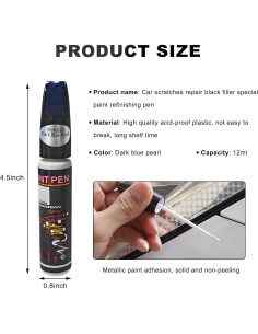 Bolígrafo de Pintura de Retoque DXNQ Perla Azul Oscuro 12ml 2