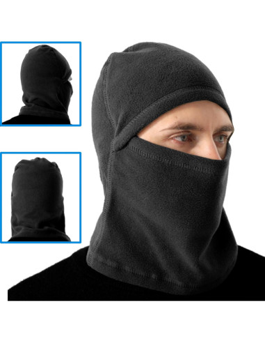 Pasamontañas Térmico Forro Polar Unisex Negro-Gris