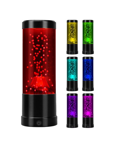 Lámpara Volcán ChicLumen 25.5 cm Luz Nocturna 7 Colores USB