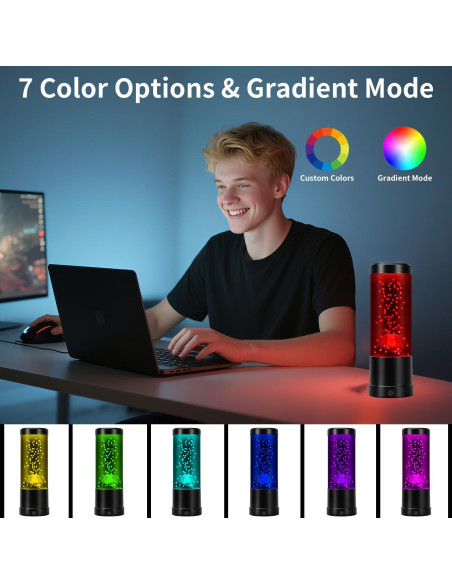 Lámpara Volcán ChicLumen 25.5 cm Luz Nocturna 7 Colores USB