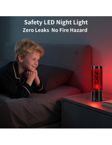 Lámpara Volcán ChicLumen 25.5 cm Luz Nocturna 7 Colores USB