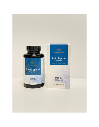 Cápsulas de Soporte Cerebral Herbamama 1400mg - 100 Veganas
