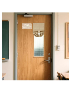 Cortina Opaca para Puerta NICETOWN 20x91 cm Beige Biscotti