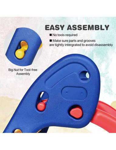 Tobogán Plegable Fireflowery para Niños 110.5x39.4cm