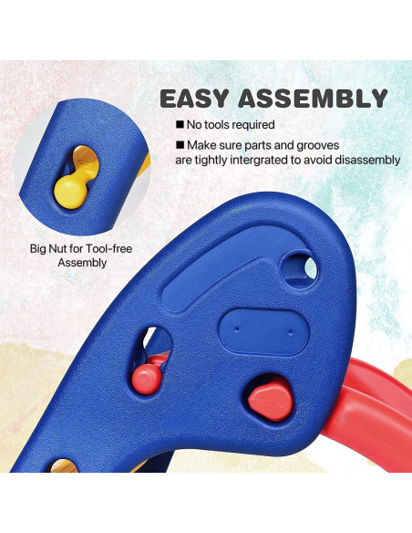 Tobogán Plegable Fireflowery para Niños 110.5x39.4cm