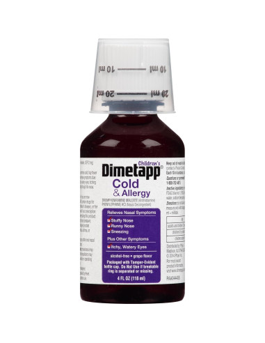 Dimetapp Frío y Alergia Niños 24 Oz Antihistamínico Uva
