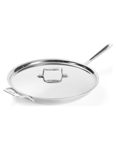 Sartén All-Clad D5 de Acero Inoxidable 14" con Tapa