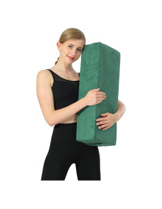 Almohada Bolster de Yoga Aozora Verde 63.5x25.4x15.2 cm