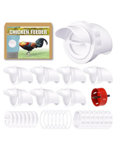 Alimentador Automático de Aves de Corral AFAKE, 8 Puertos, Libre de BPA