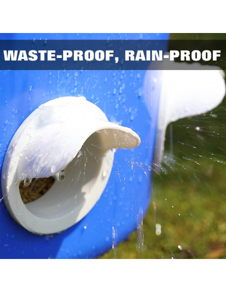 Alimentador Automático de Aves de Corral AFAKE, 8 Puertos, Libre de BPA