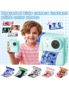 Cámara Instantánea para Niños MINIBEAR Q10 48MP Azul 2
