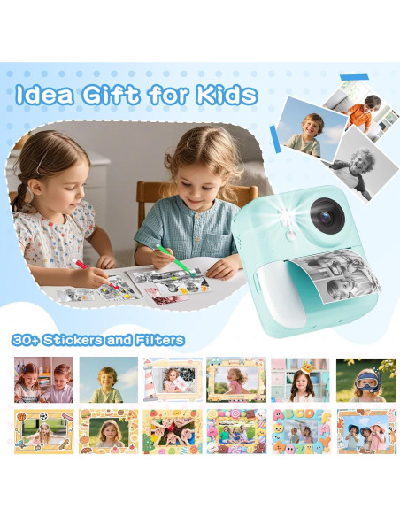 Cámara Instantánea para Niños MINIBEAR Q10 48MP Azul