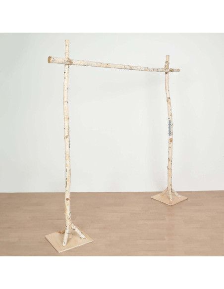 Arco de Boda Cuadrado de Madera de Abedul 2.3m Tableclothsfactory