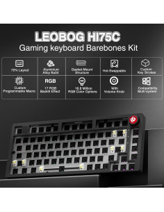 Teclado Mecánico LEOBOG Hi75C 75% RGB con Cable USB-C 2